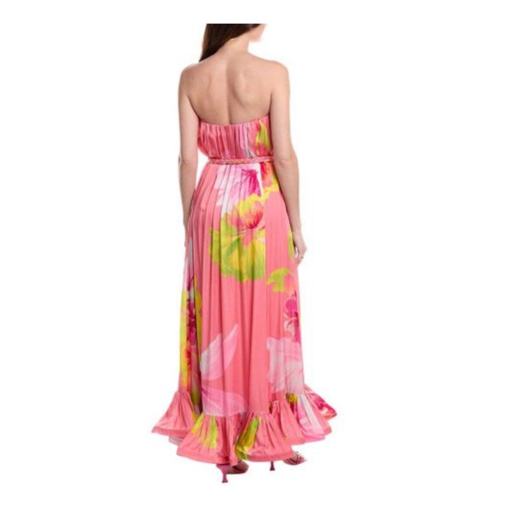 NWT Sz Small HEMANT & NANDITA Pink and Yellow Floral Dress